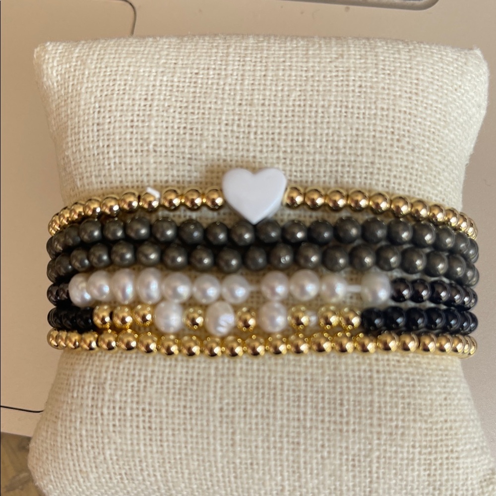 Buyer's Choice Multi Colored Stainless GP Bracelets, Many Charms, Clovers